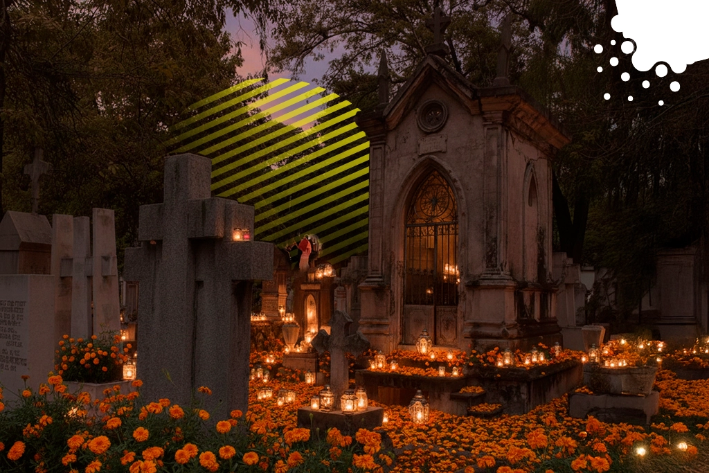 tumba con velas y flores | JAPI