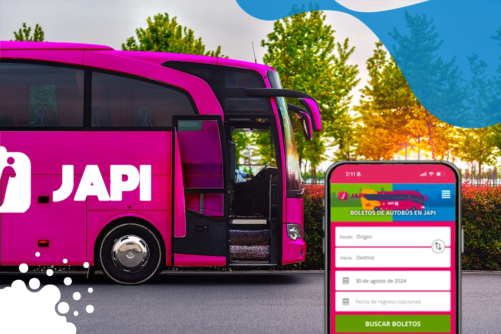 camion llegando y celular mostrando buscador | JAPI