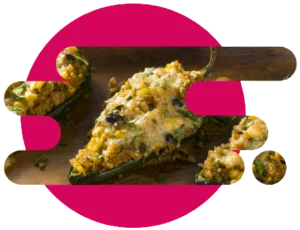 Chiles poblanos rellenos