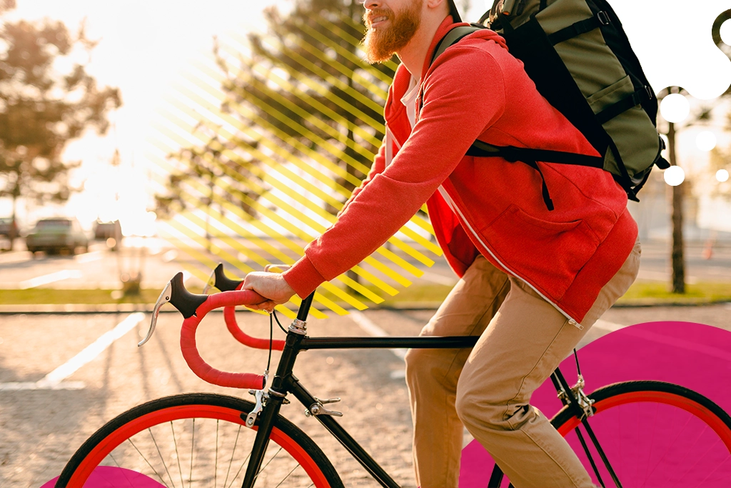 persona en bicicleta
