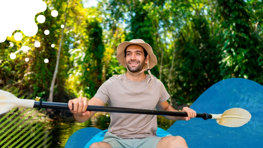 persona en kayak