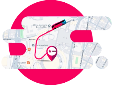 punto de abordaje Japi mapa