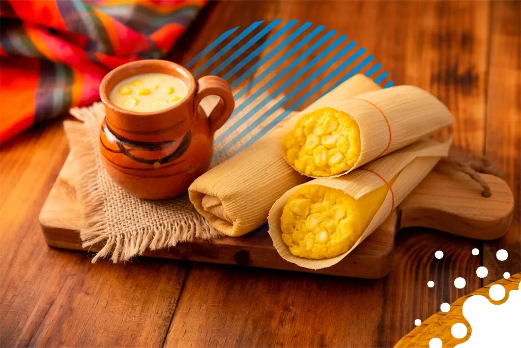 tamales con atole | JAPI