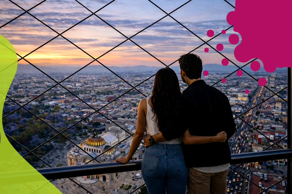 pareja abrazados en un mirador | JAPI