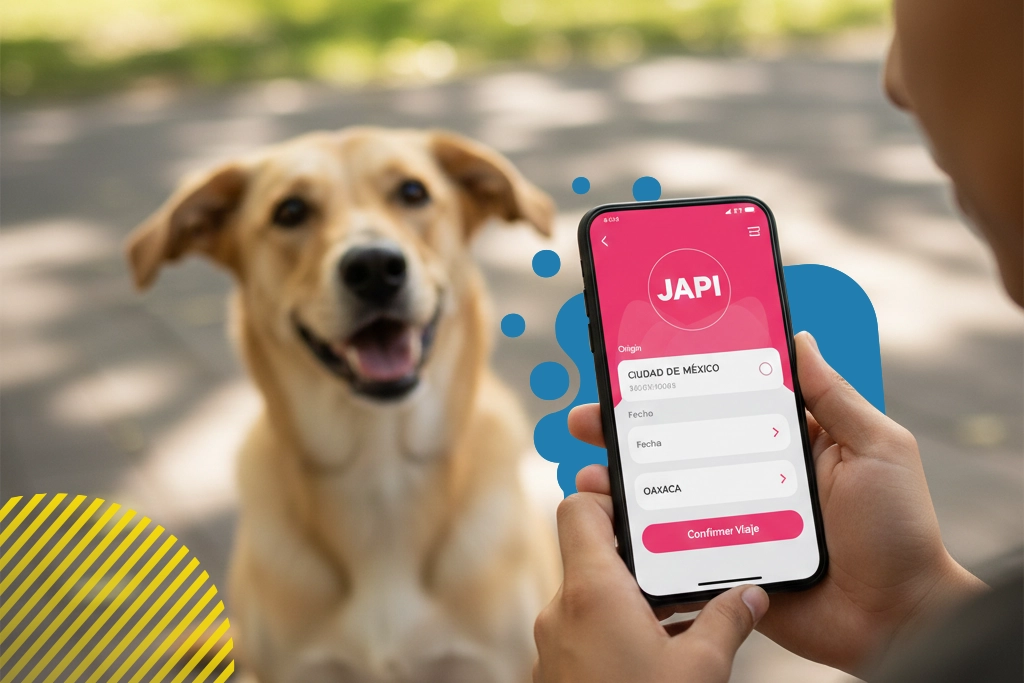 manos con teléfono frente a un perro | JAPI