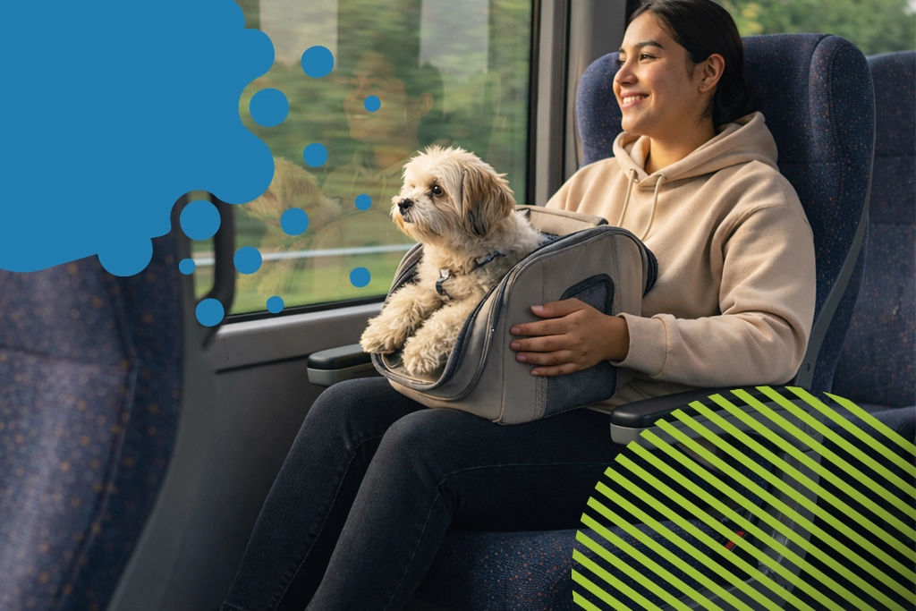 mujer con su perro en un camión | JAPI