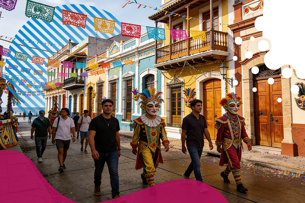 personas caminando en carnaval | JAPI