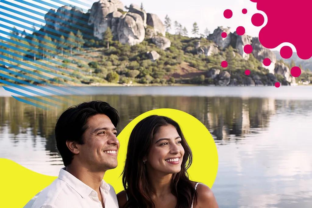 pareja frente a lago | JAPI