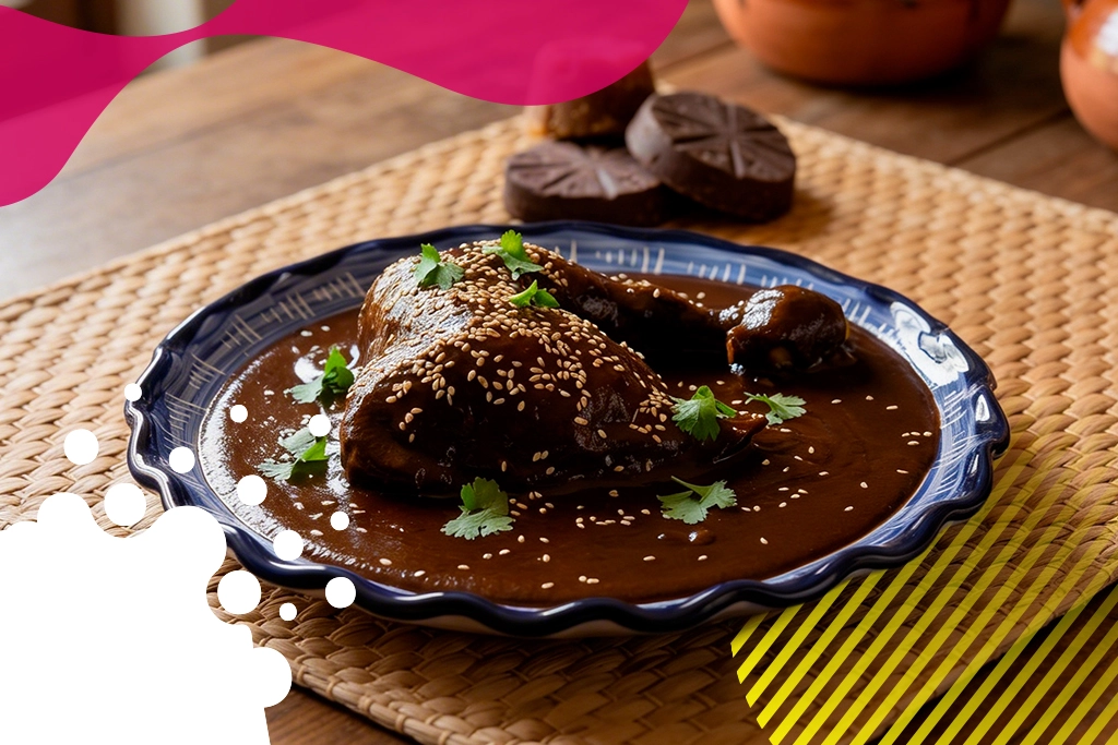 plato con mole rojo | JAPI