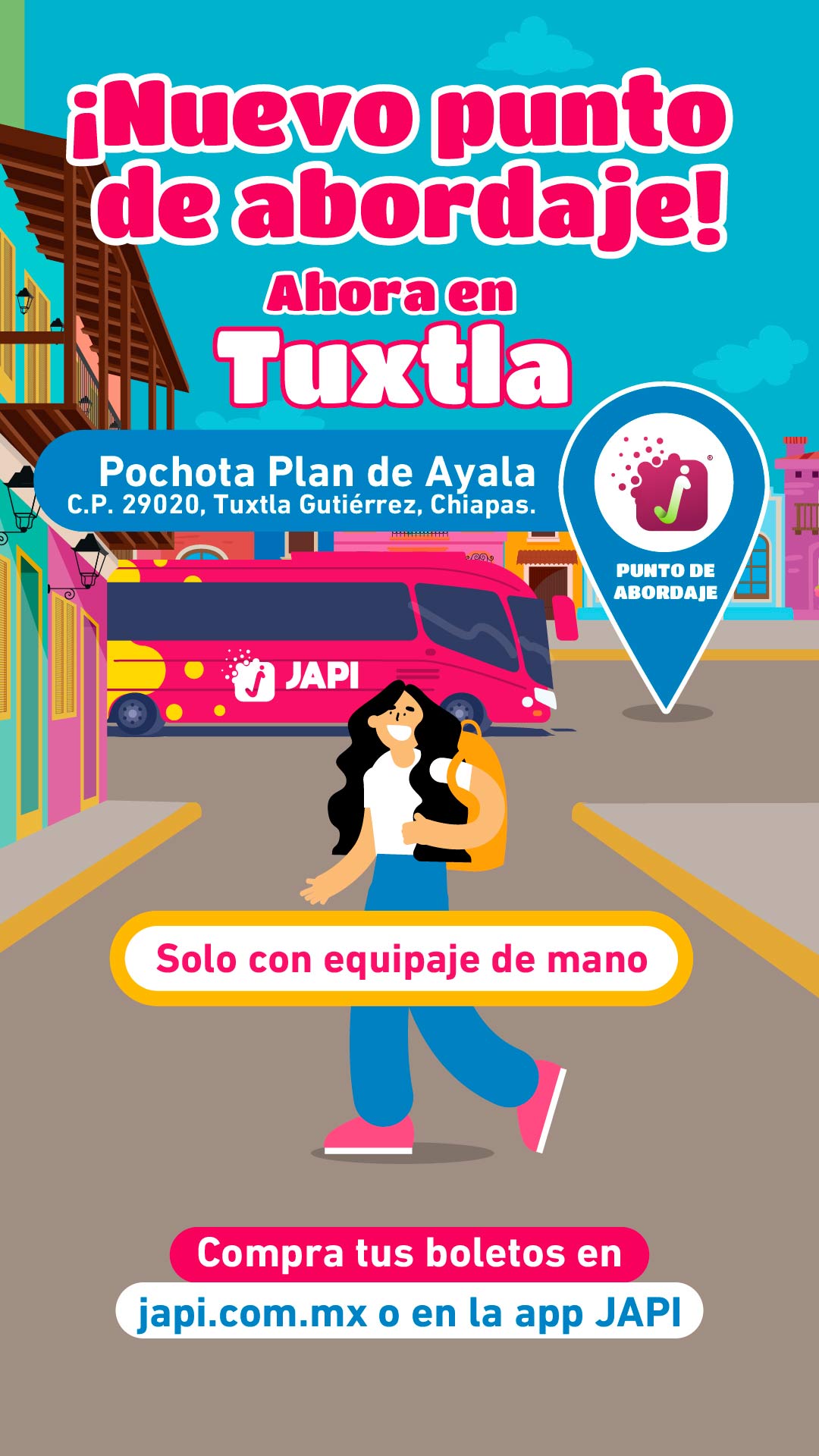 Consulta los nuevos puntos de abordaje JAPI